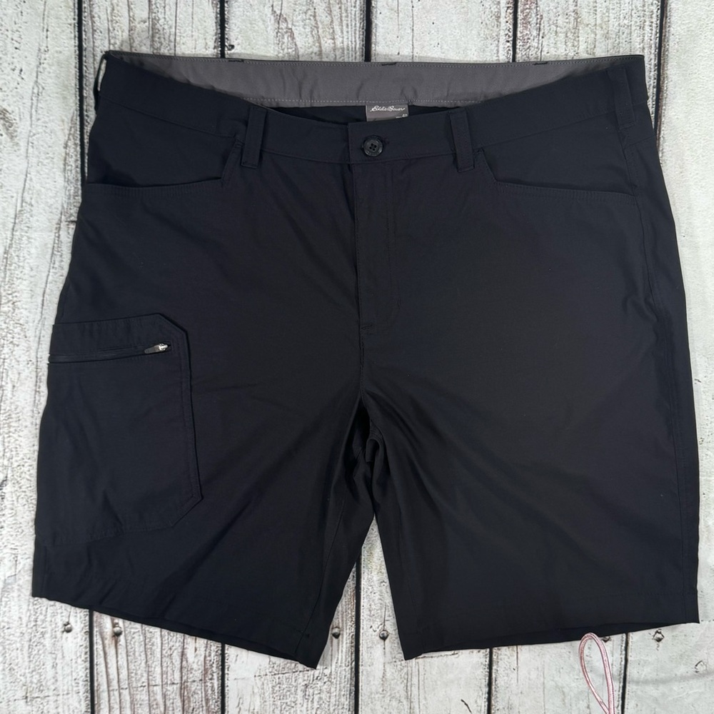 Eddie Bauer Men's Performance Shorts Size 40 Black Stretch Golf Outdoor